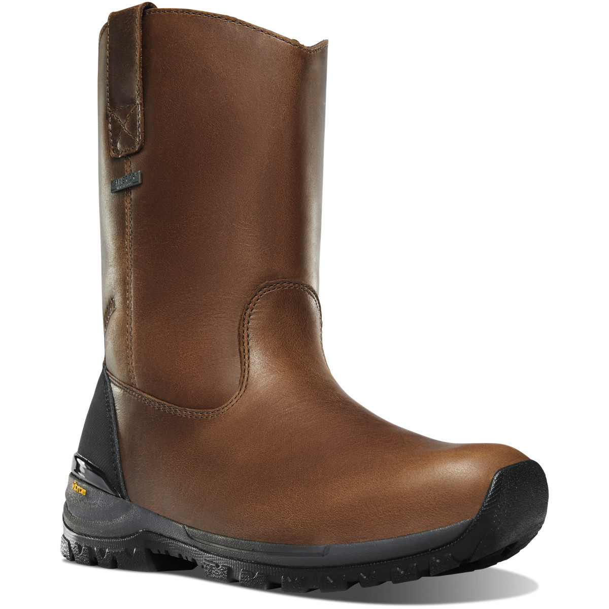 Danner Mens Stronghold Wellington Work Boots Dark Brown - MRG825310